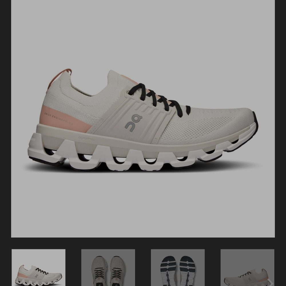 On Cloud Swift Running Shoes Ivory Rose